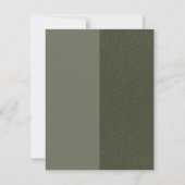 Mosgroene Gespleten Getextureerde Platte Save The Date (Voorkant)