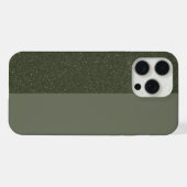 Mosgroene gespleten iPhone 15 Pro Max Hoes (Aangep Hoesje (Achterkant horizontaal)