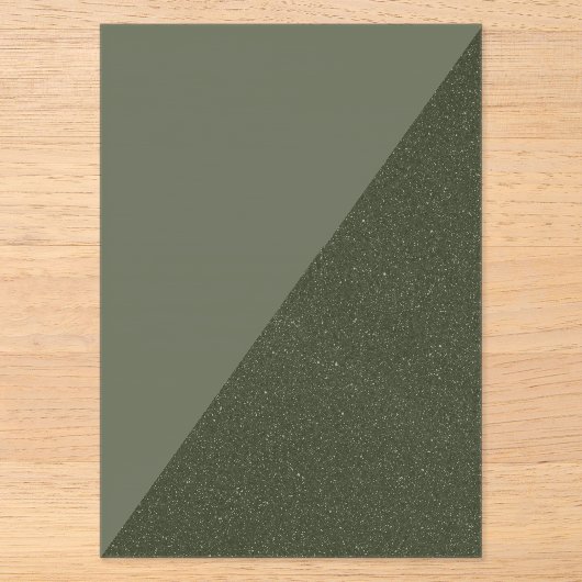 Mosgroene gestructureerde acryl uitnodiging (Voorkant)
