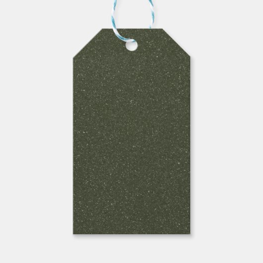 Mosgroene gestructureerde cadeaukaart cadeaulabel (Voorkant)