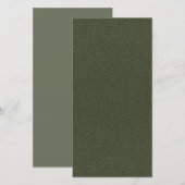 Mosgroene Glitter Uitnodigingskaart om de datum va Save The Date (Voorkant / Achterkant)