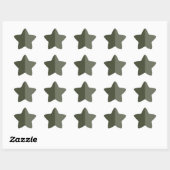 Mosgroene Glitterster Aangepaste Sticker (Vel)