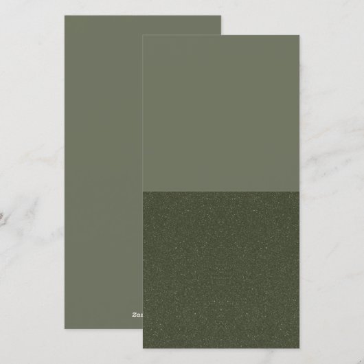Mosgroene Kerstkaart – Half Textuur Gesplitst (Voorkant / Achterkant)