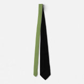Mosgroene kleur Aanpassen Stropdas (Achterkant)