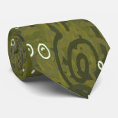 Mosgroene Militair Stropdas (Opgerold)