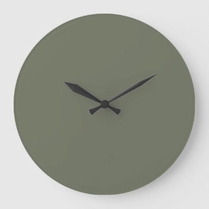 Mosgroene Minimalistische Wandklok