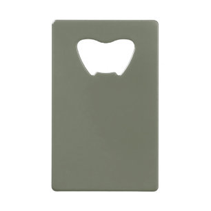 Mosgroene slanke flesopener – Aanpasbaar Creditkaart Flessenopener