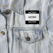 MOSH MOSH MOSH VIERKANTE BUTTON 5,1 CM (In situ)