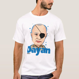 Moshe Dayan Israëlische politicus T-shirt