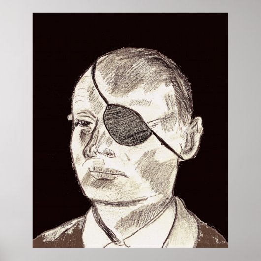Moshe Dayan Poster (Voorkant)