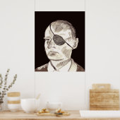 Moshe Dayan Poster (Keuken)