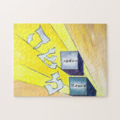 Moshe Rabbenu Puzzle Legpuzzel (Horizontaal)