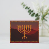Moshe's Menorah Briefkaart (Staand voorkant)