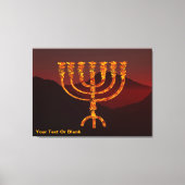 Moshe's Menorah Canvas Afdruk (Voorkant)