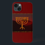 Moshe's Menorah Case-Mate iPhone Case<br><div class="desc">In de Torah Moshe Rabbenu wordt gezegd: "Je zult een Menorah van zuiver goud maken, geslagen, de Menorah wordt gemaakt, zijn basis, zijn tak, zijn goblets, zijn knoppen, en zijn bloemen zullen er vanaf worden gehammerd, " [Shmot 25:31] en later, "Zie, en bouw, volgens hun vorm die je op de...</div>