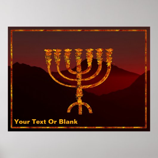 Moshe's Menorah Poster (Voorkant)