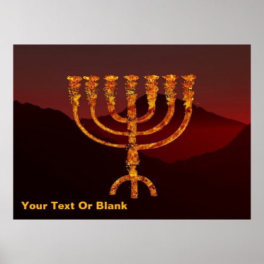 Moshe's Menorah Poster (Voorkant)