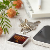 Moshe's Menorah Sleutelhanger (Zijkant)