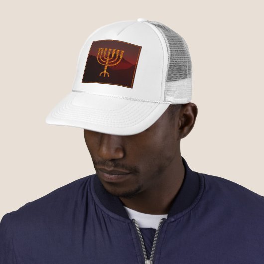 Moshe's Menorah Trucker Pet (In situ)