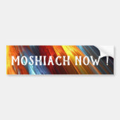 Moshiach Nu Kleurrijke Lichten Messiaans  Bumpersticker (Voorkant)