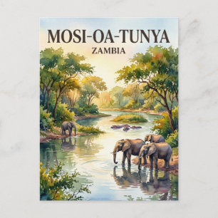 Mosi-oa-Tunya Nationaal Park Zambia Briefkaart