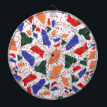 Mosiac Abstract Terrazzo Pattern Dartbord<br><div class="desc">Ontworpen door Dream Big Digital Design</div>