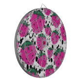 Mosiac Abstracte aardbeien Terrazzo Pattern Dartbord (Voorkant Links)