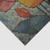 Mosiac Autumn Leaves Decoupage Tissuepapier (Detail)