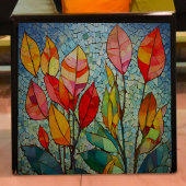 Mosiac Autumn Leaves Decoupage Tissuepapier