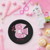 MOSIAC DOVE Baby Name Paper Borden Papieren Bordje (Feest)