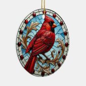 Mosiac Style Cardinal Keramisch Ornament (Rechts)