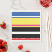 Mosiciens Kleurrijk Grappig Verjaardagsfeest Servet (Insitu)