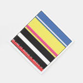 Mosiciens Kleurrijk Grappig Verjaardagsfeest Servet (Hoek)