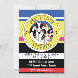 Mosiciër Uitnodiging Verjaardagsfeest