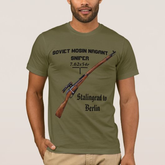Mosin Nagant PU sniper Shirt - ww2 sovjetsniper! (Voorkant)