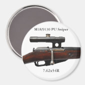 Mosin Nagant Sniper ww2 magneet (Voorkant / Achterkant)