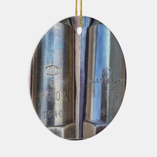 Mosin Nagant VKT kerstversiering Keramisch Ornament (Rechts)