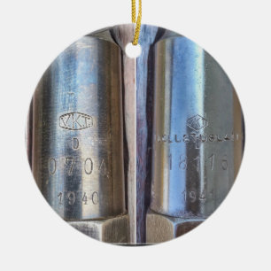 Mosin Nagant VKT kerstversiering Keramisch Ornament
