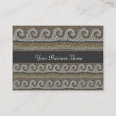 MOSISCHE WAVEN, lichtgrijs bruin Visitekaartje (Achterkant)