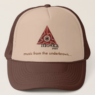 Moska Logo 02, muziek van de onderbruin... Trucker Pet
