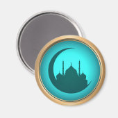 Moskee achtergrond Ronde Magneet (Voorkant / Achterkant)