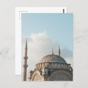 Moskee blauwe lucht briefkaart