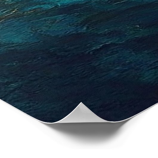 Moskee Crescent Sterren schilderen Poster (Hoek)