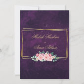 Moskee Goud Lijst Paarse islamitische islamitische Kaart (Achterkant)