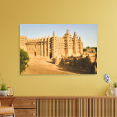 Moskee in Djenne, een klassiek voorbeeld van Canvas Afdruk (Insitu (Woonkamer))