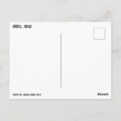 Moskee in Erbil, Irak Briefkaart (Achterkant)