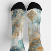 Moskee in het maanlicht Sereniteit voor Ramadan Sokken (Top)