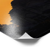 Moskee in Istanbul in Turkije met zonsondergang Foto Afdruk (Hoek)