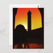 Moskee in Sunset, Damascus, Syrië Briefkaart (Voorkant / Achterkant)
