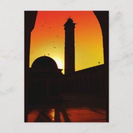 Moskee in Sunset, Damascus, Syrië Briefkaart